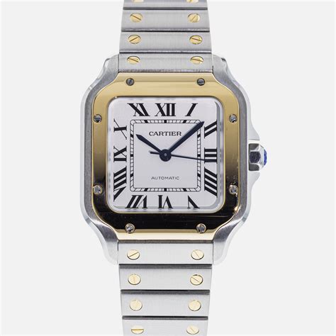 used cartier santos watch|used cartier santos men's watch.